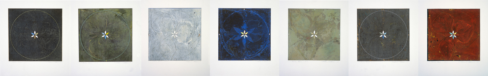 Trille blanc Série, 2003 - 2005. Gouache and pencil on high-weight paper, 44,5 x 280 cm.