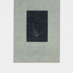 2001 - Les clairs-obscurs (Série B, volet 7) - Gouache sur papier imprimé. Papier fort - 42,5 x 30 cm