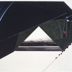 1985 - Nuit pour jour No 5 - Sérigraphie, gouache et graphite sur papier - 85 x 100 cm